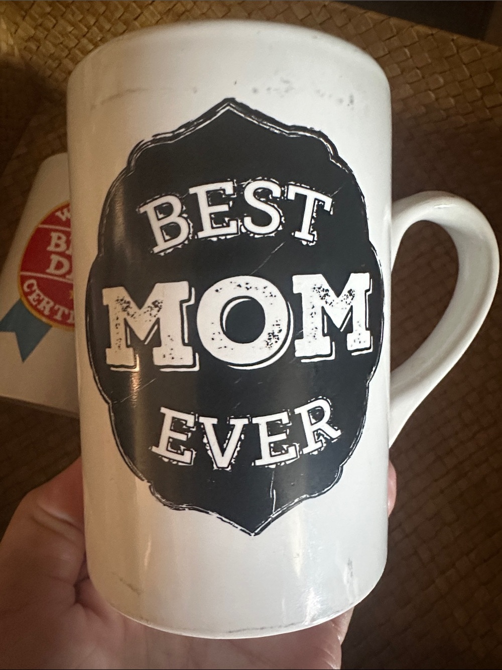 Vintage World’s Best Dad & Mom Coffee Cup Set • EUC - Picture 3 of 4